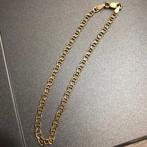 10k gold bracelet 7 inches long 3mm wide